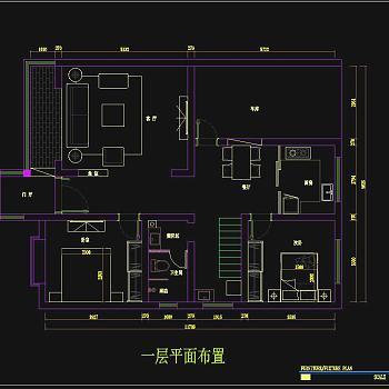 新农村别墅平面图插座图 CAD建筑图纸