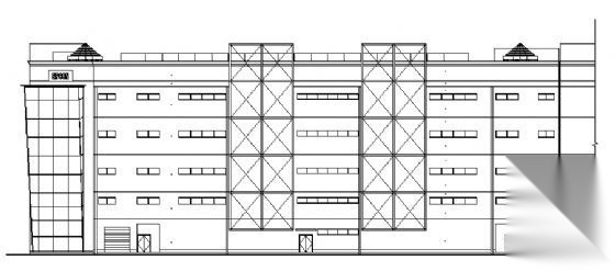 某四层厂房餐厅建筑施工图