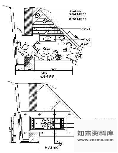 图块/节点KTV包房空间