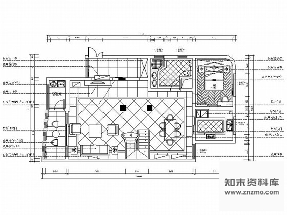 施工图江苏简欧风格小两层私人别墅室内装修施工图含高清效果图