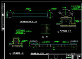 园林小品CAD景观图纸 景观小品