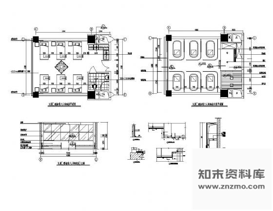 图块/节点标准六人间病房装修详图