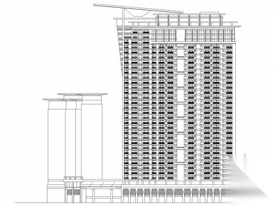 [广东]33层高层商业综合体建筑施工图