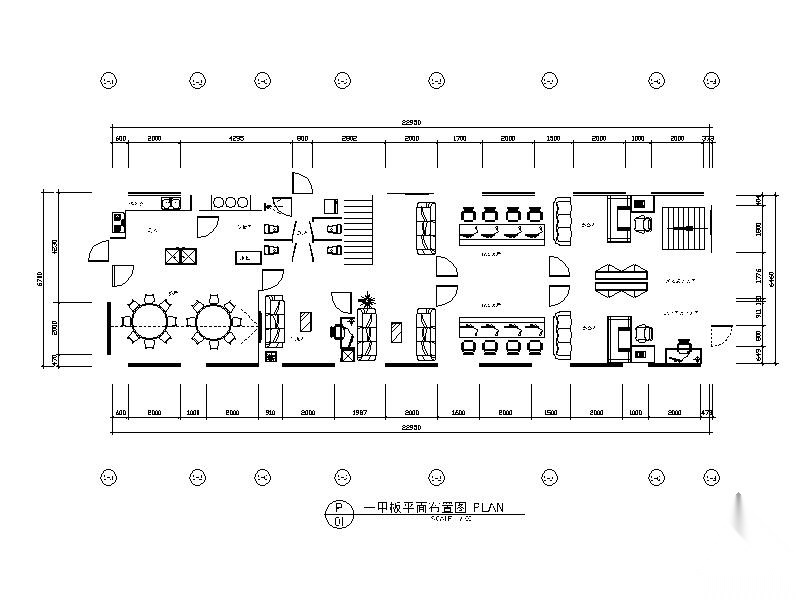 简洁三甲板巡逻船室内装修图