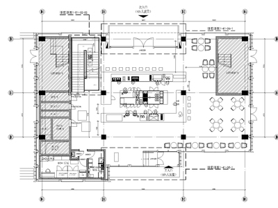 [深圳]万象城星巴克咖啡店室内装修效果图+施工图