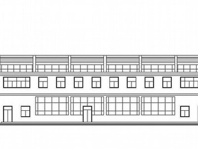 某学院二层新餐厅建筑施工图