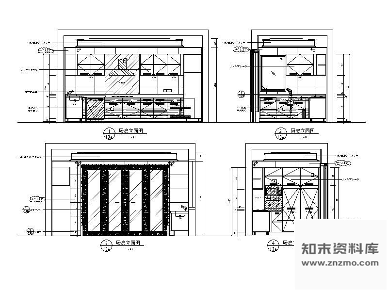 图块/节点样板房厨房立面图