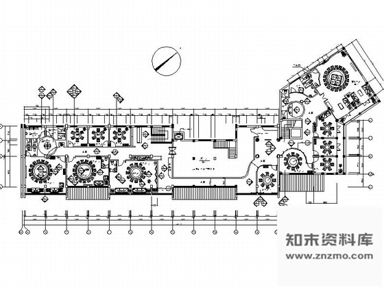 施工图合肥知名商场经典中式餐厅室内设计CAD施工图