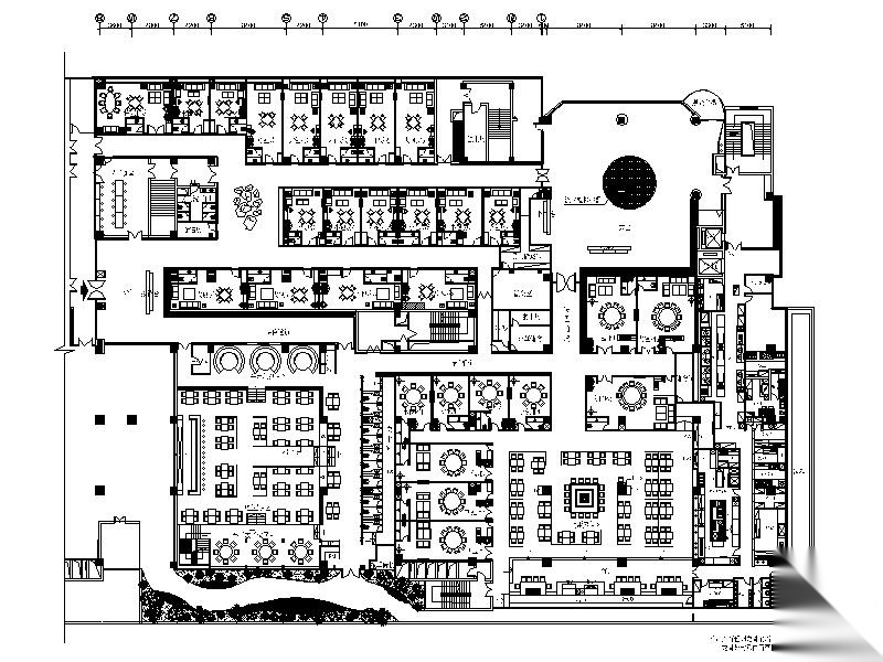 高级休闲会所设计CAD施工图(含效果图）