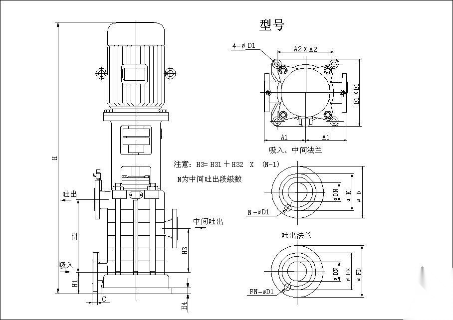 各种水泵cad图纸大全