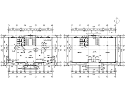 某二层办公楼砖混结构施工图（CAD）