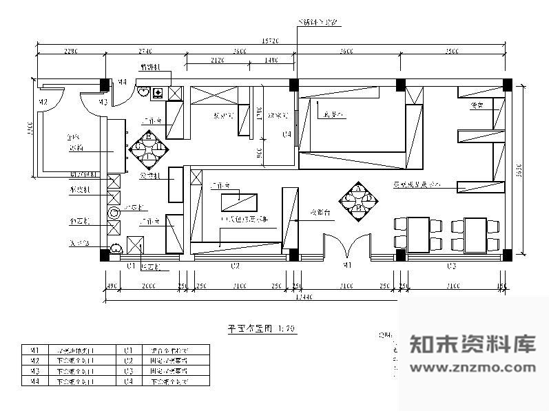 施工图广东某面包房设计图