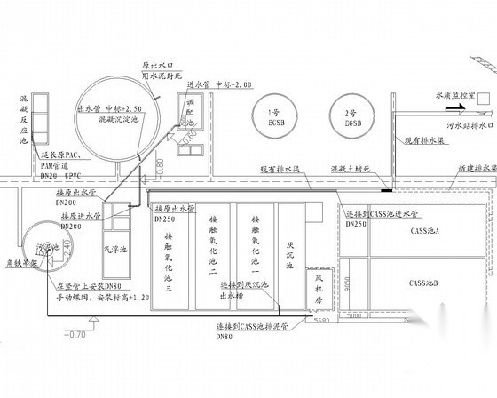 [河北]食品厂污水处理改造工程施工图