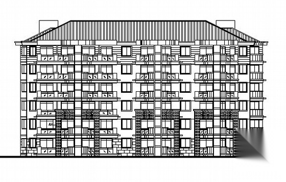 温州某小区六层住宅楼建筑施工图(2#楼)