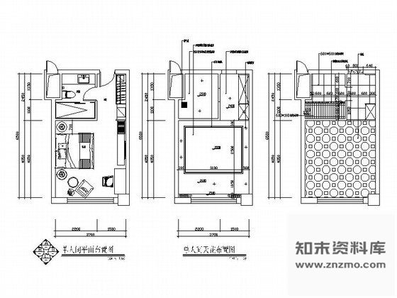 图块/节点藏族酒店单人客房详图