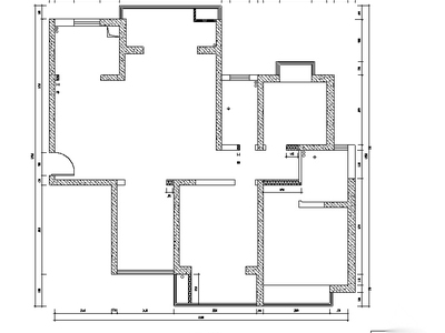 日式风格三居室住宅设计施工图（附效果图） 平层