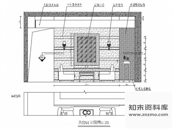 图块/节点精装书房立面图