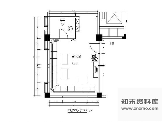 图块/节点足浴技师房平面图