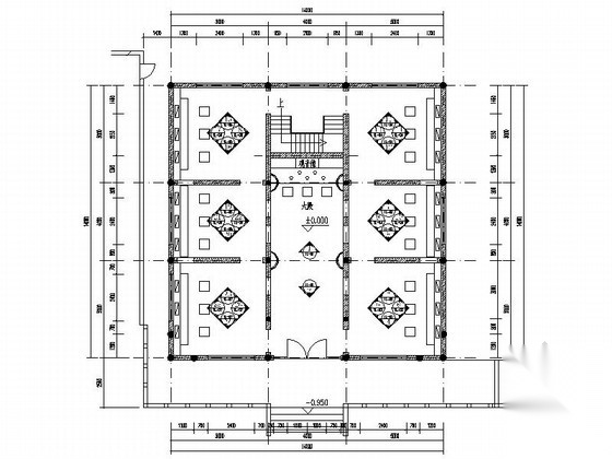 [广东]设计之都中式风情佛寺殿堂CAD装修施工图