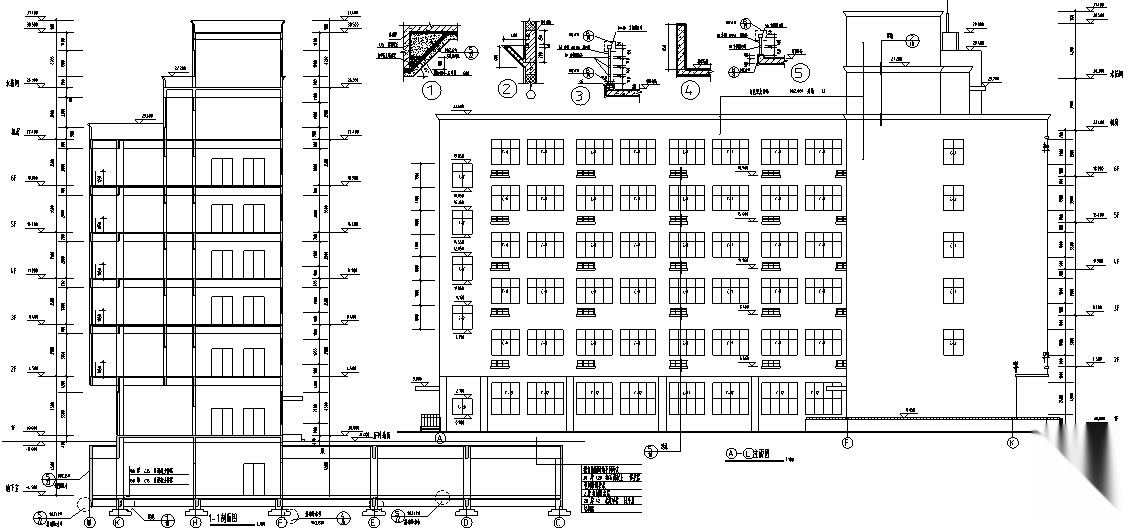 小学建筑设计初设图CAD