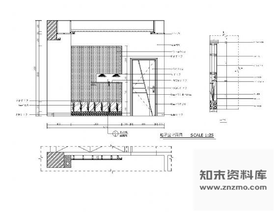 起居室装饰墙详图