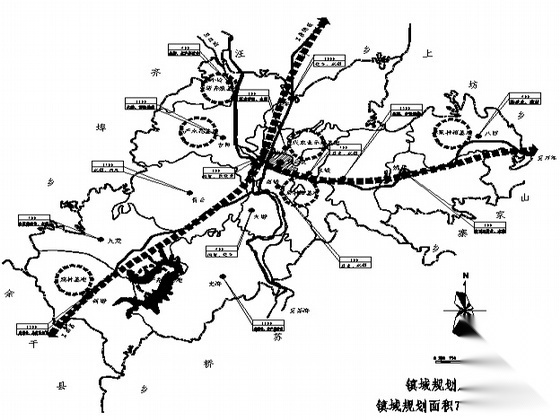 [万年县]某区域总体规划CAD方案（2001－2020）