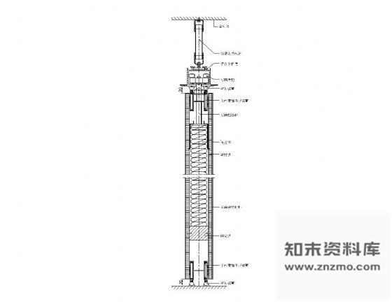 图块/节点隔音移动墙垂直剖面图