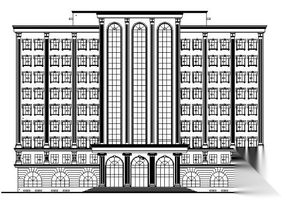 某九层办公楼建筑方案图