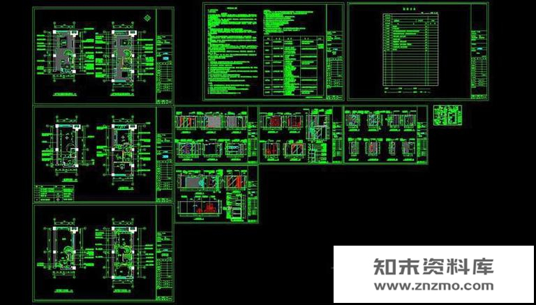 单身公寓施工图-室内人 别墅