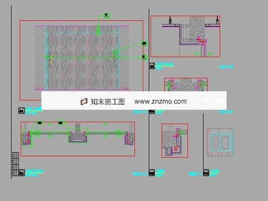 双开客房门详图 通用节点