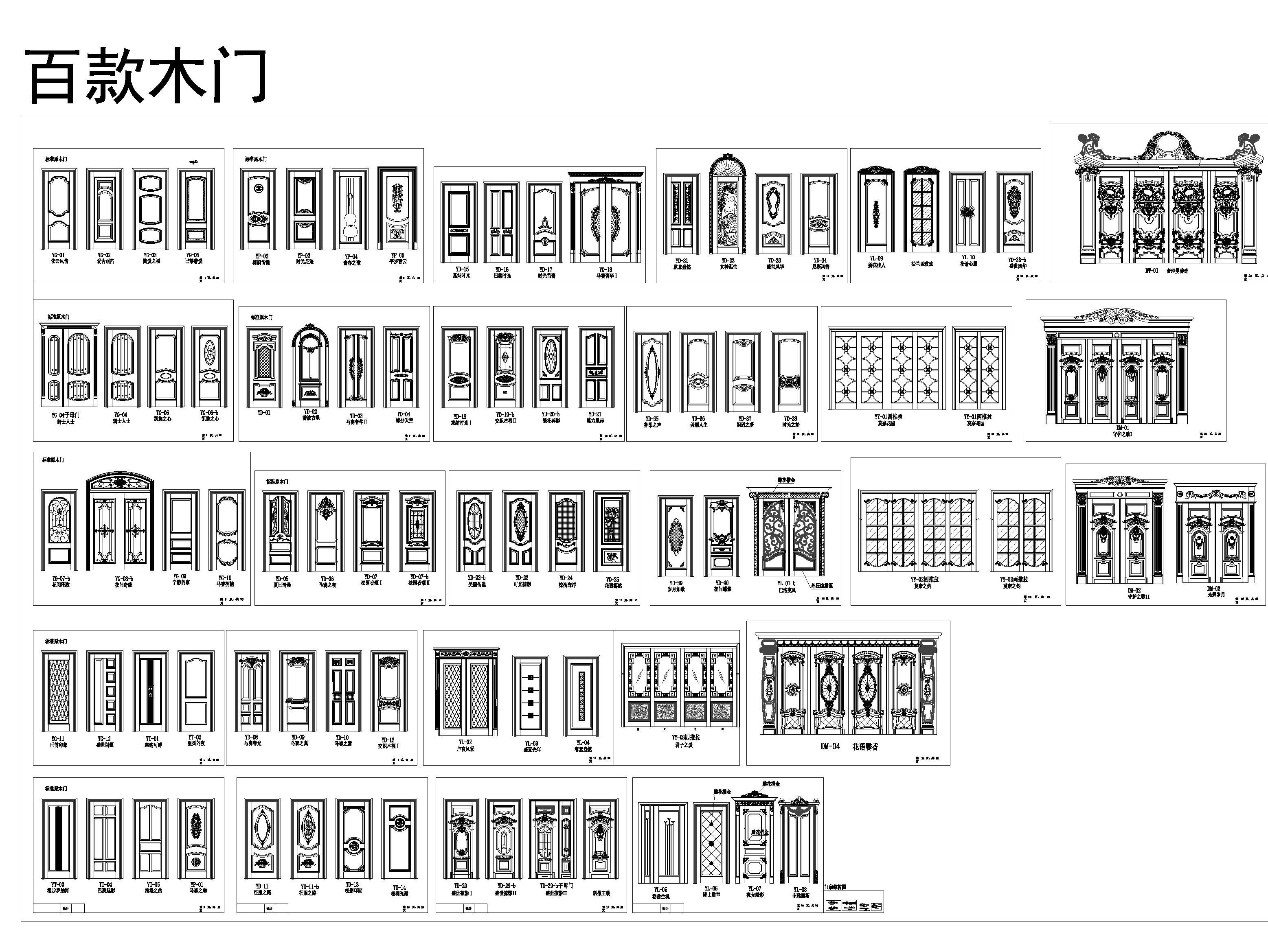 百款木门大全