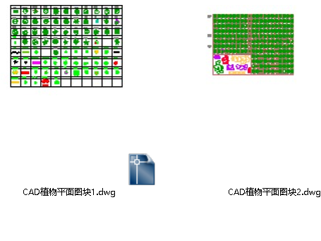 CAD景观植物图块