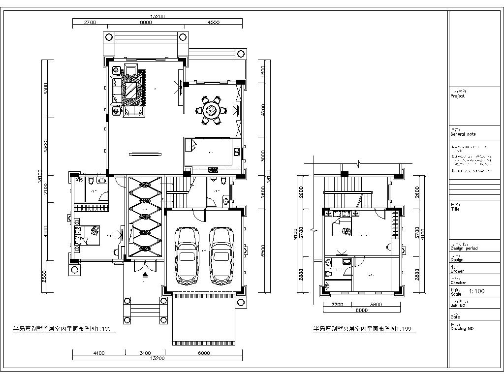 家装住宅室内装修CAD施工图  装修工程图 平层