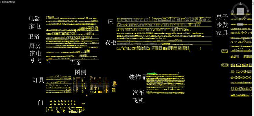 cad常用模块合集图库统一风格齐全