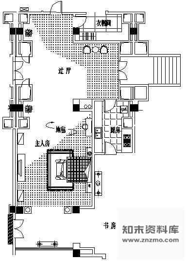 施工图某酒店总统套房装修图