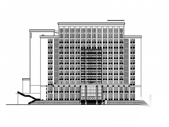 [重庆]知名大学院系高层办公楼建筑施工图