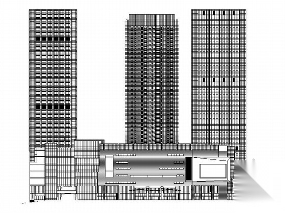 [重庆]某超高层商业综合楼建筑施工图（210米）