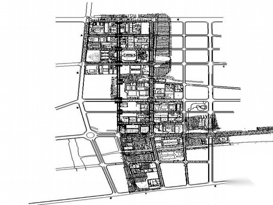 某道路绿化设计施工图 景观