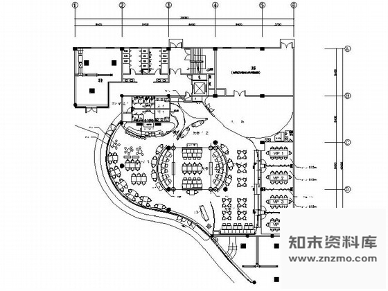 施工图江苏某现代西餐厅室内精装修设计施工图含实景