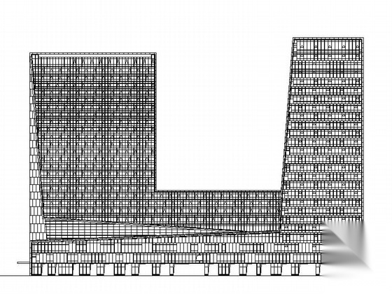 [深圳]某二十二层商业综合体建筑施工图（99.65米）