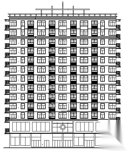 某十层商业用楼建筑施工图