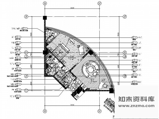 施工图福建滨海地带国际游艇会所客房室内装修设计施工图含效果