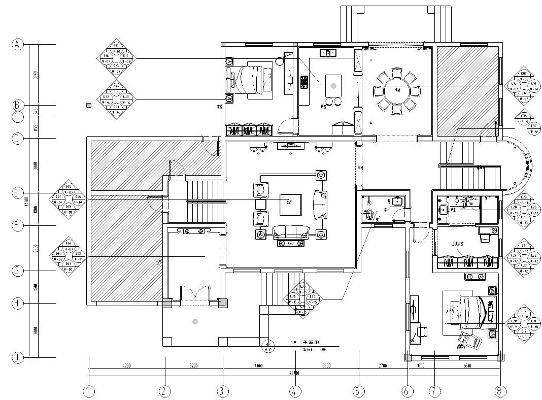 [云南]西山某欧式别墅施工图及效果图