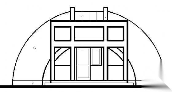 某B型城市公厕建筑方案图