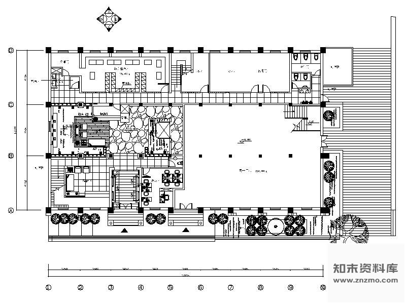 施工图无锡某足浴SPA会所施工图