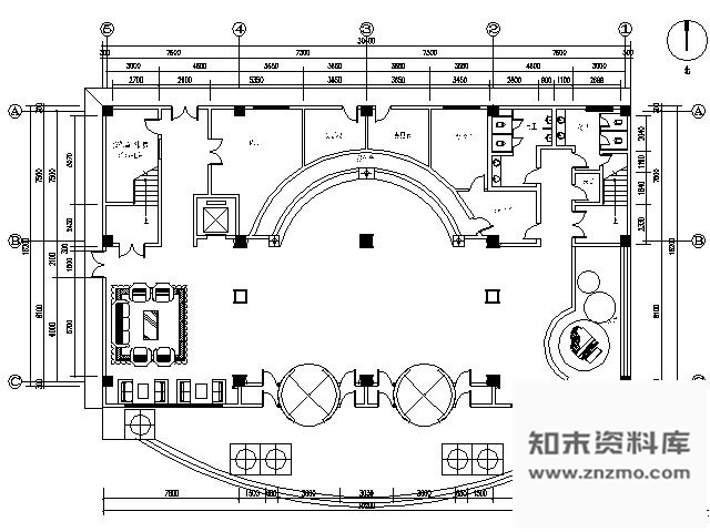 施工图西安某豪华王府夜总会施工图含效果