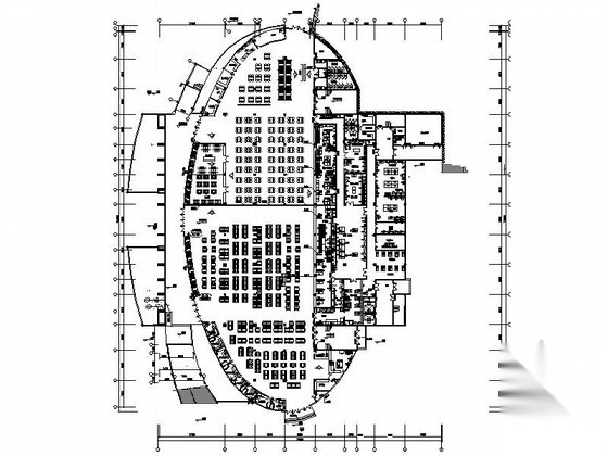 [重庆]国家重点多元化大学高档餐厅装修施工图（含实景）