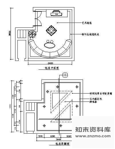 图块/节点KTV包房空间