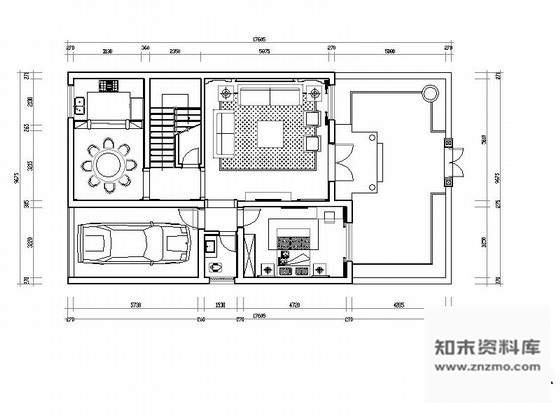 施工图经典中式三层别墅室内装修图含效果