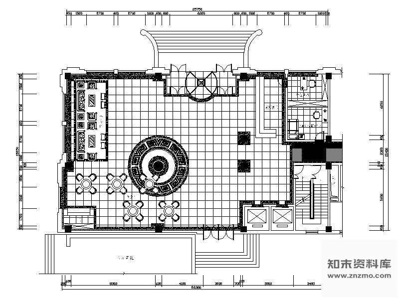 施工图哈尔滨某部队招待所装饰工程图